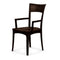 Ingrid Armchair - Wood Seat  option Smoke Cherry