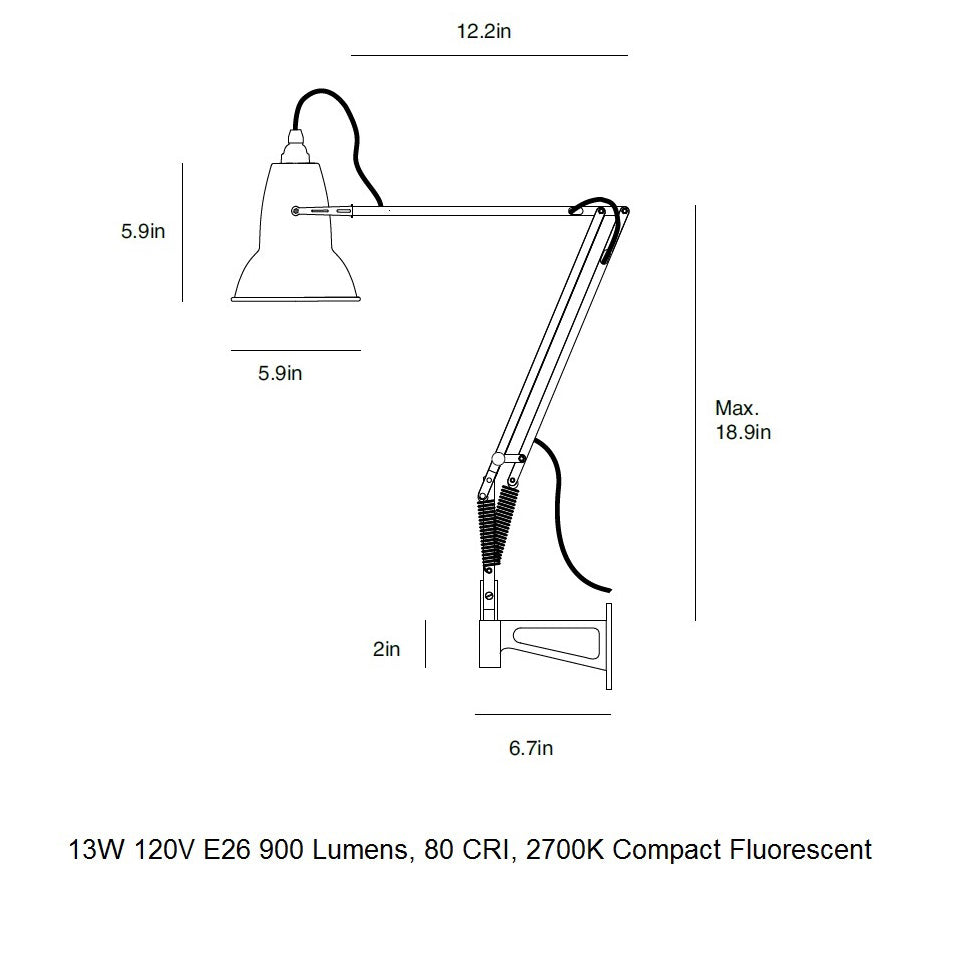 Original 1227 Wall Mounted Lamp