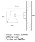 Type 75 Mini Wall Light