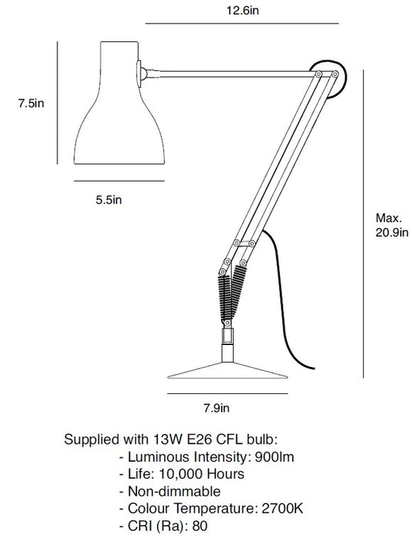 Type 75 Desk Lamp - Margaret Howell