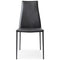 Aida Chair  option P16 Matt Grey Lacquer / R16 Grey Regenerated Leather