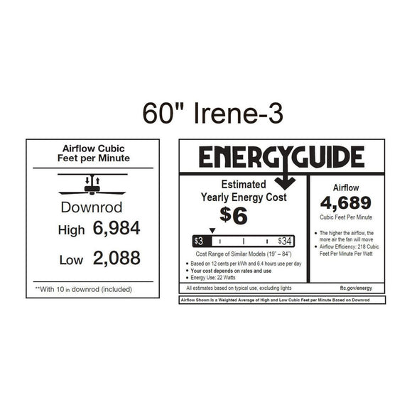 Irene 3 Ceiling Fan