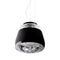 Valentine Suspended Lamp  option Black Exterior / Chrome Interior