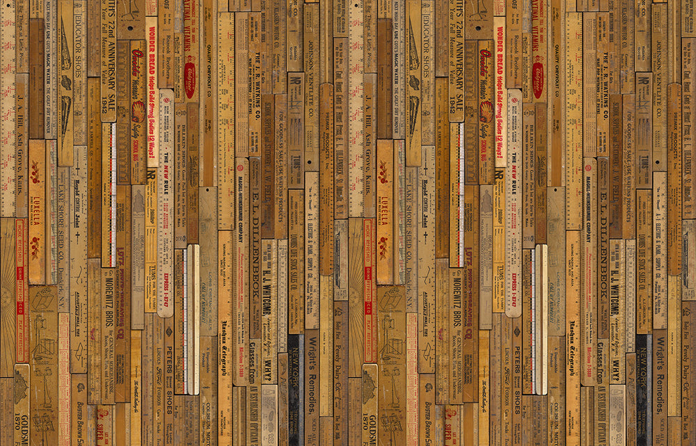 Rulers Wallpaper - Mr. and Mrs. Vintage for NLXL