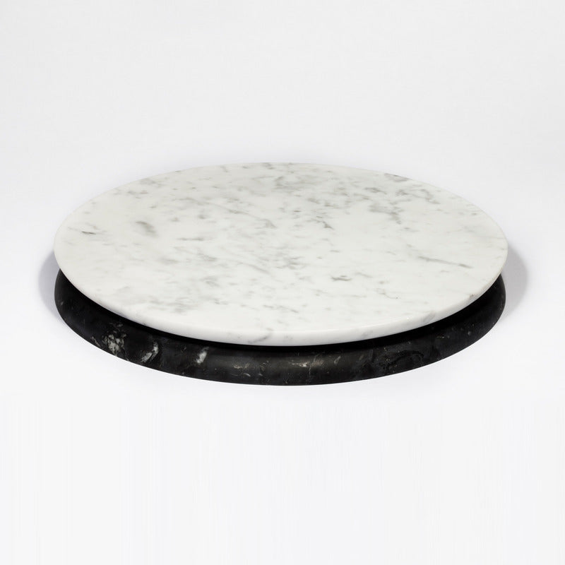 Doppio Round Marble Serving Board