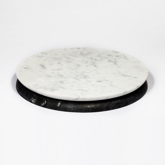 Doppio Round Marble Serving Board