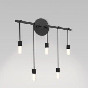 Suspenders 18 inch Staggered Bar Wall Light