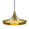 Beat Wide LED Pendant Light  option Brushed Brass