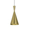 Beat Tall LED Pendant Light  option Brushed Brass