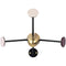 Matégot Coat Rack Brass Base  option Vintage Red