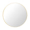 Wall Round Mirror  option Polished Brass