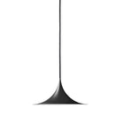 Matte Black / Small: 11.8 in diameter Semi Pendant Light OPEN BOX