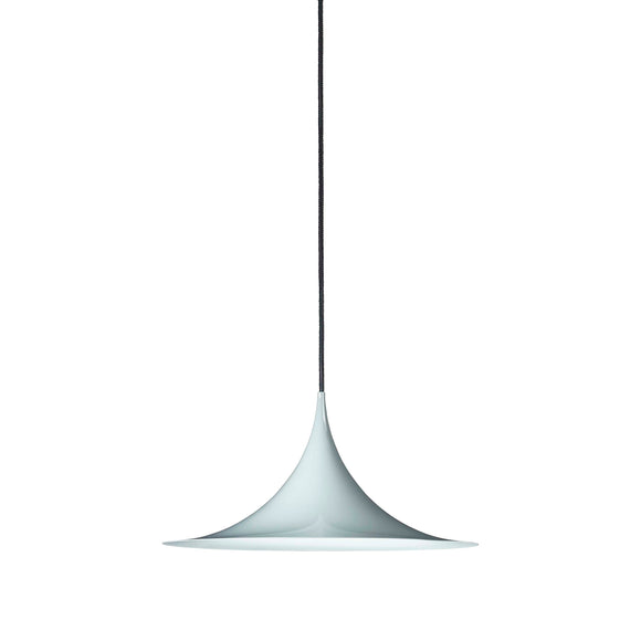 Glossy Dusty Blue / Small: 11.8 in diameter Semi Pendant Light OPEN BOX