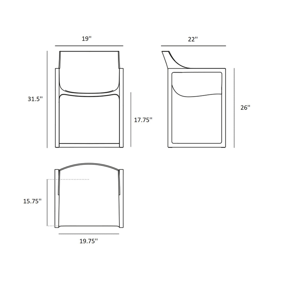 Wall Street Outdoor Armchair (Set of 2)