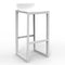 Wall Street Bar Stool (Set of 4)  option Basic White