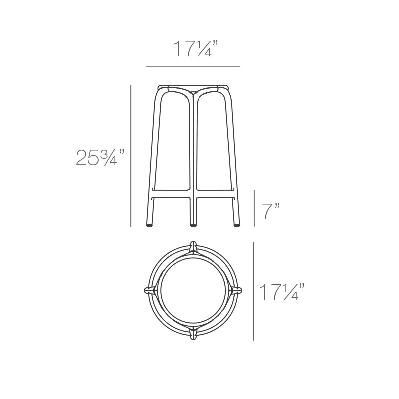 Brooklyn Outdoor Stool (Set of 4)