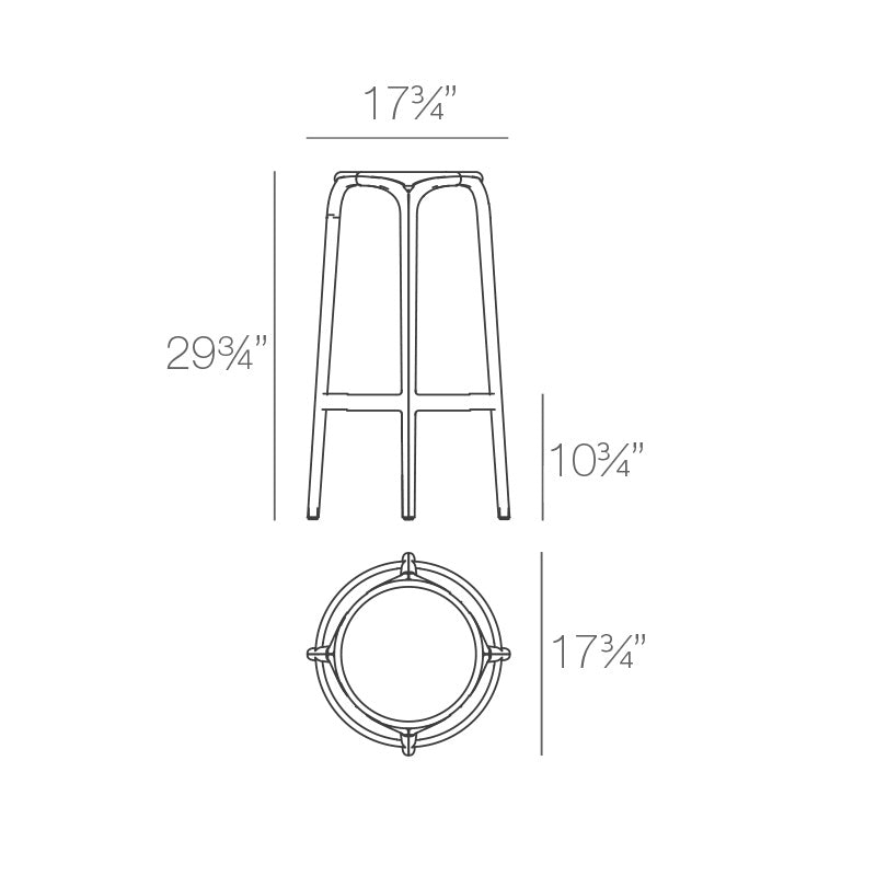 Brooklyn Outdoor Stool (Set of 4)