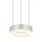 Corona 6" Pendant Light  option Bright Satin Aluminum