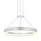Corona Rings Pendant Light  option 16 Inch / Bright Satin Aluminum