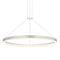 Corona Rings Pendant Light  option 32 Inch / Bright Satin Aluminum