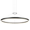 Corona Rings Pendant Light  option 48 Inch / Satin Black