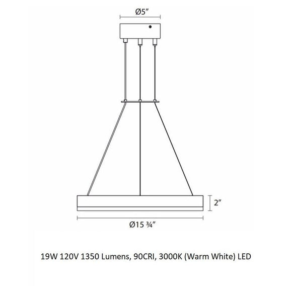 Corona Rings Pendant Light