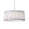 Solis Drum Pendant Light  option White