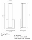 Tubo Slim Bathroom Wall Sconce