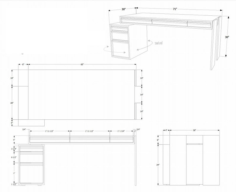 Writing Unit Desk