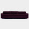 Up Three Seater Sofa  option Eggplant Velvet 2-E