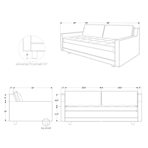 Up Two Seater Sofa