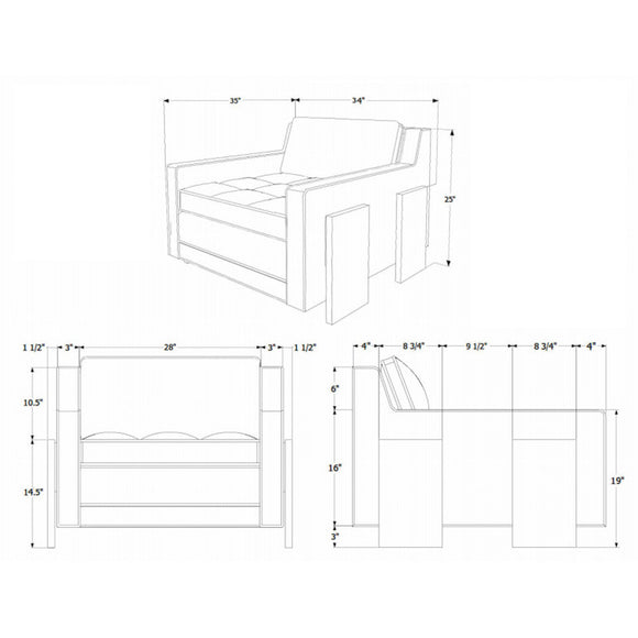 Up One Seater Sofa