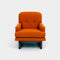 Melinda Chair  option Burnt Orange Wool T-605 BO