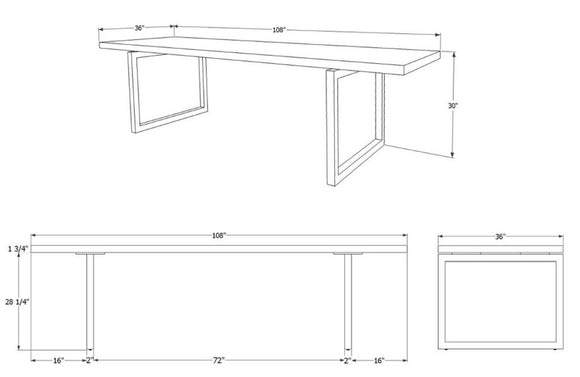 GAX 36 Dining Table