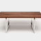GAX 48 Dining Table  option Polished Stainless Steel