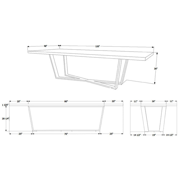 GAX X 48 Dining Table