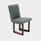 C2 Armless Chair  option Petrol Linen Blend 5-P