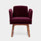 Allison Chair  option Eggplant Velvet 2-E