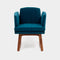 Allison Chair  option Peacock Velvet 2-P