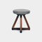 X Stool  option Smoke Leather L-S