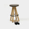 X Bar Stool  option Bleached White Oak