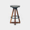 X Bar Stool  option Smoke Leather L-S