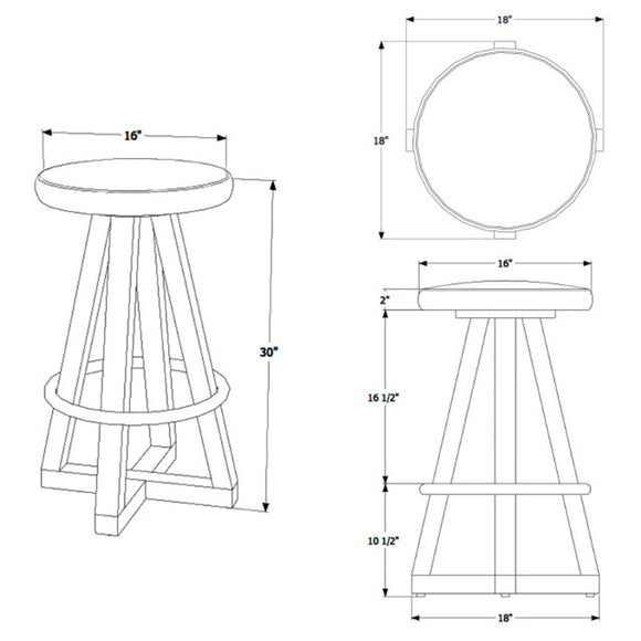 X Bar Stool