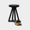 X Counter Stool  option Black Oak