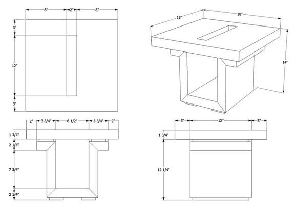 SQ18 End Table