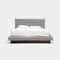 101082 Upholstered Platform Bed  option Ash Linen Blend 5-A
