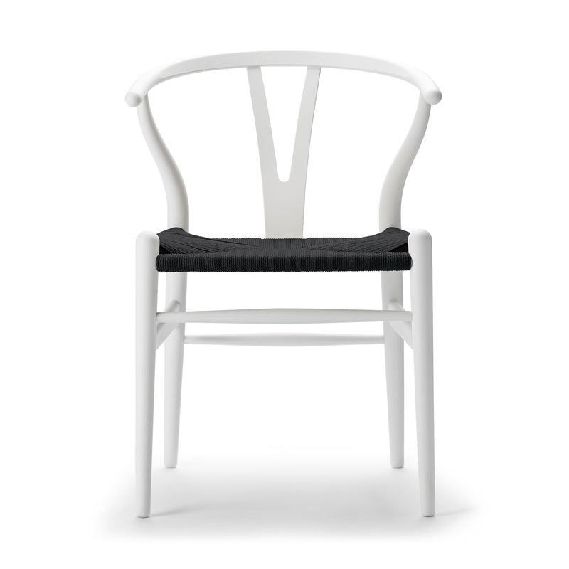Carl Hansen and Son CH24 Wishbone Chair with Black Paper Cord