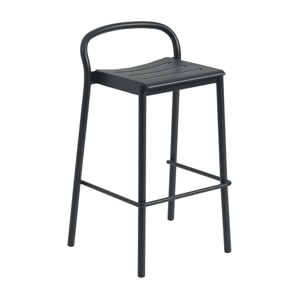 Linear Steel Outdoor Stool