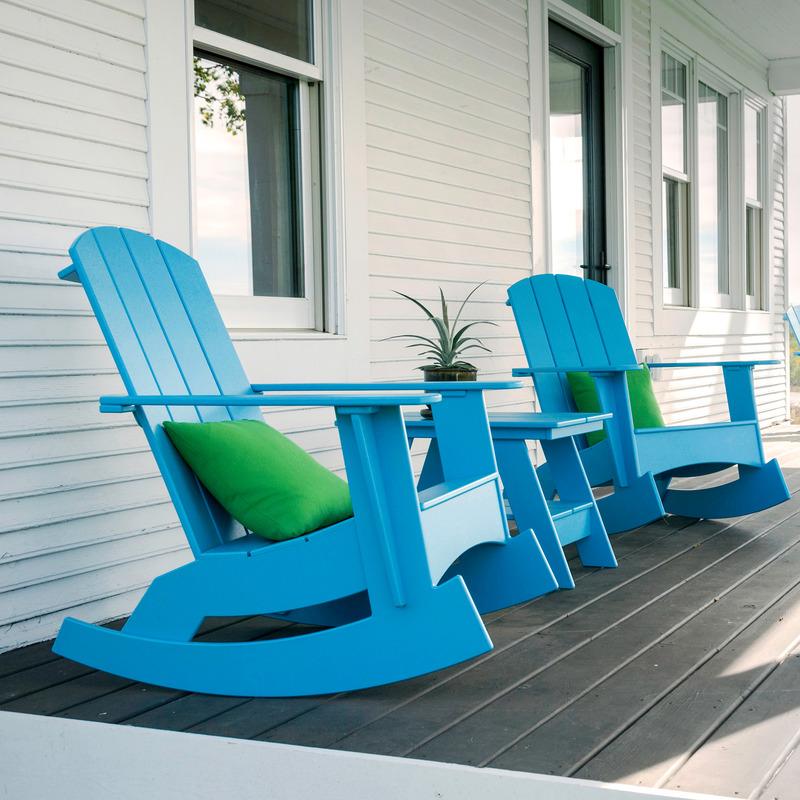 Adirondack Curved Outdoor Rocking Chair