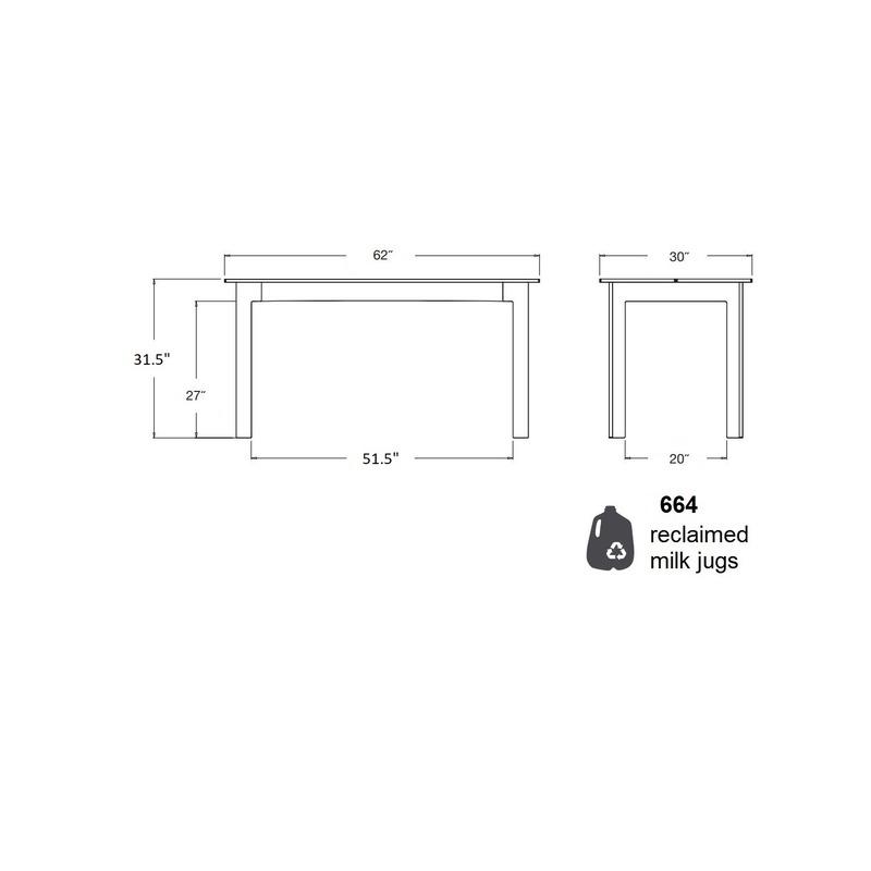 Fresh Air Rectangular Outdoor Dining Table